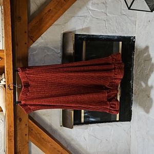 Anthropologie red skirt size 2x